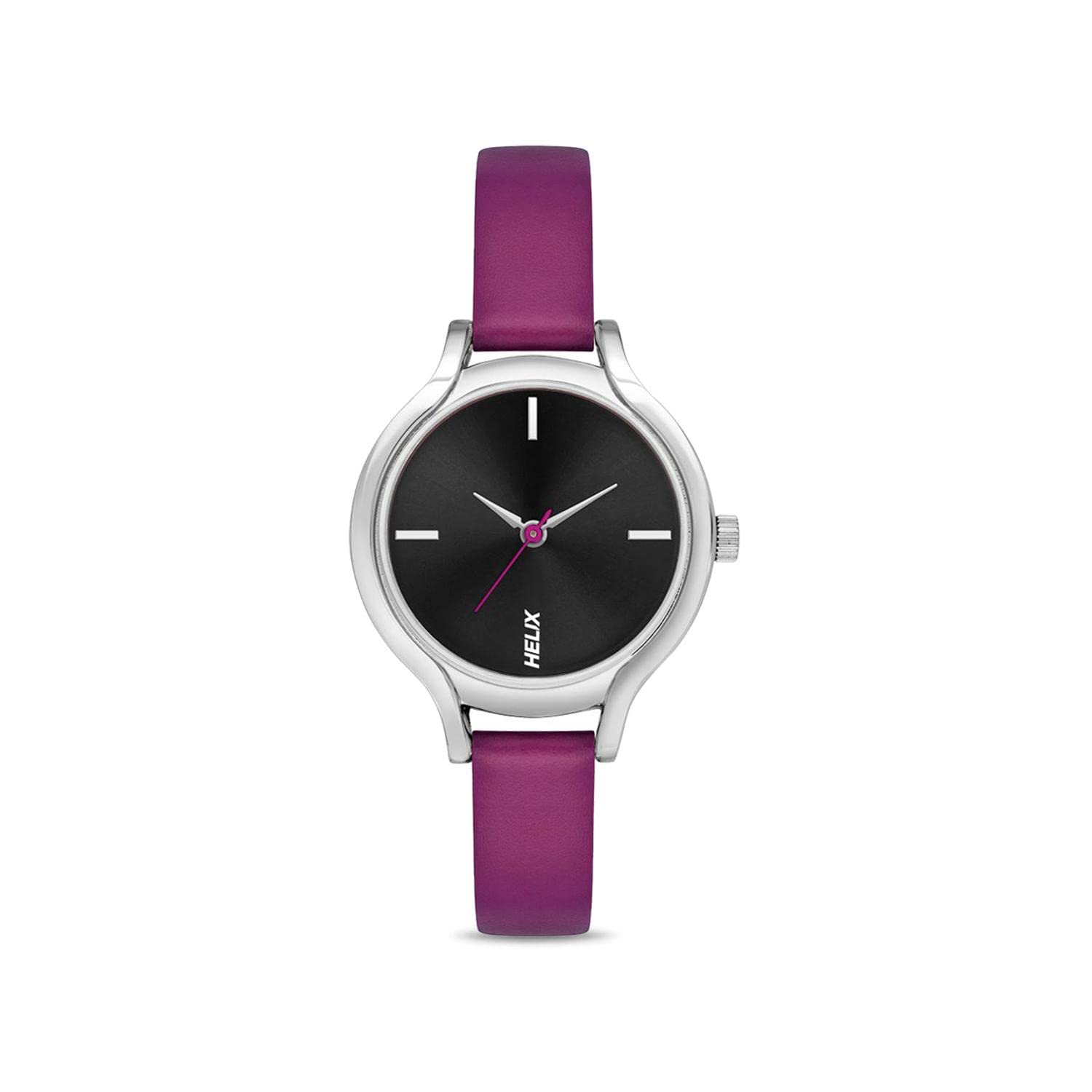 Helix by Timex Black Round Analog Watches for Women | Quartz Movement Leather Strap Ladies Watches | Upto 30 m Water Resistance with Buckle Closure | Gift for Women TW027HL19 (B0BCQZXYWF) Amazon Price History, Amazon Price Tracker
