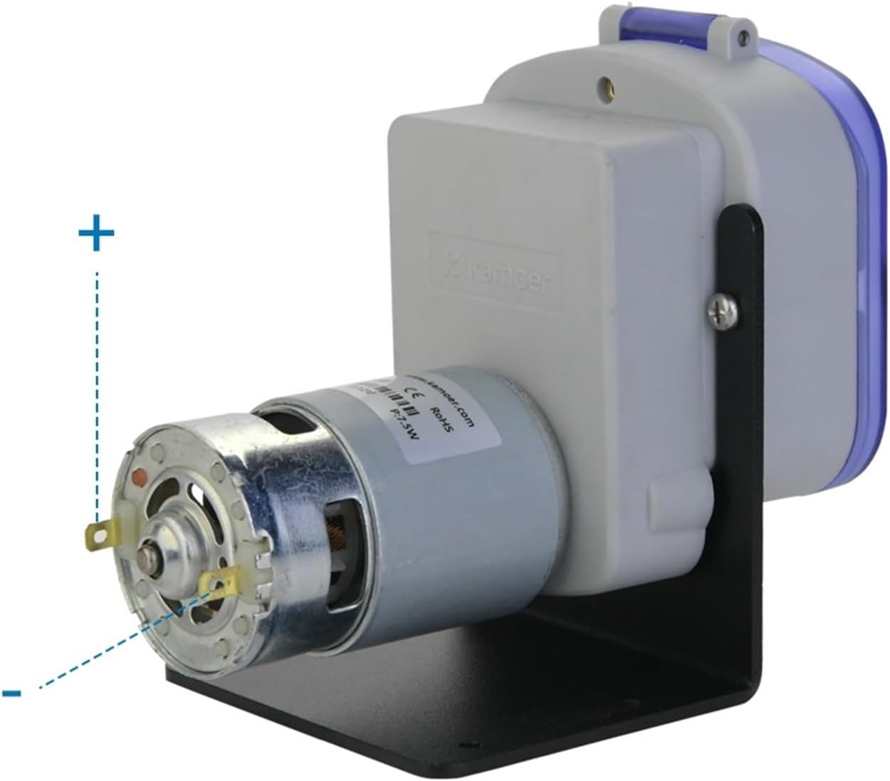 KDS DIY Peristaltic Pump 12V 24V DC Motor High Flow Dosing Pump 340-380ml/min(KDS -FC-3-B40B(24V))