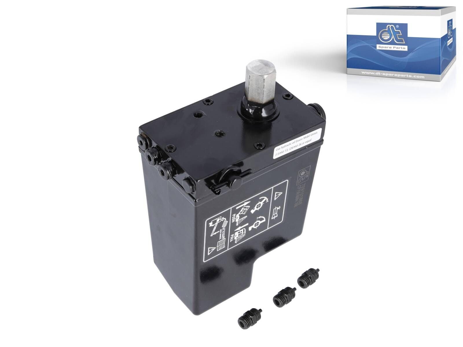 DT Spare Parts 2.70108 Hydraulikpumpe, 700 ml, L: 130 mm, W: 80 mm, H: 135 mm, 280 bar, POV: 370 bar für LKW
