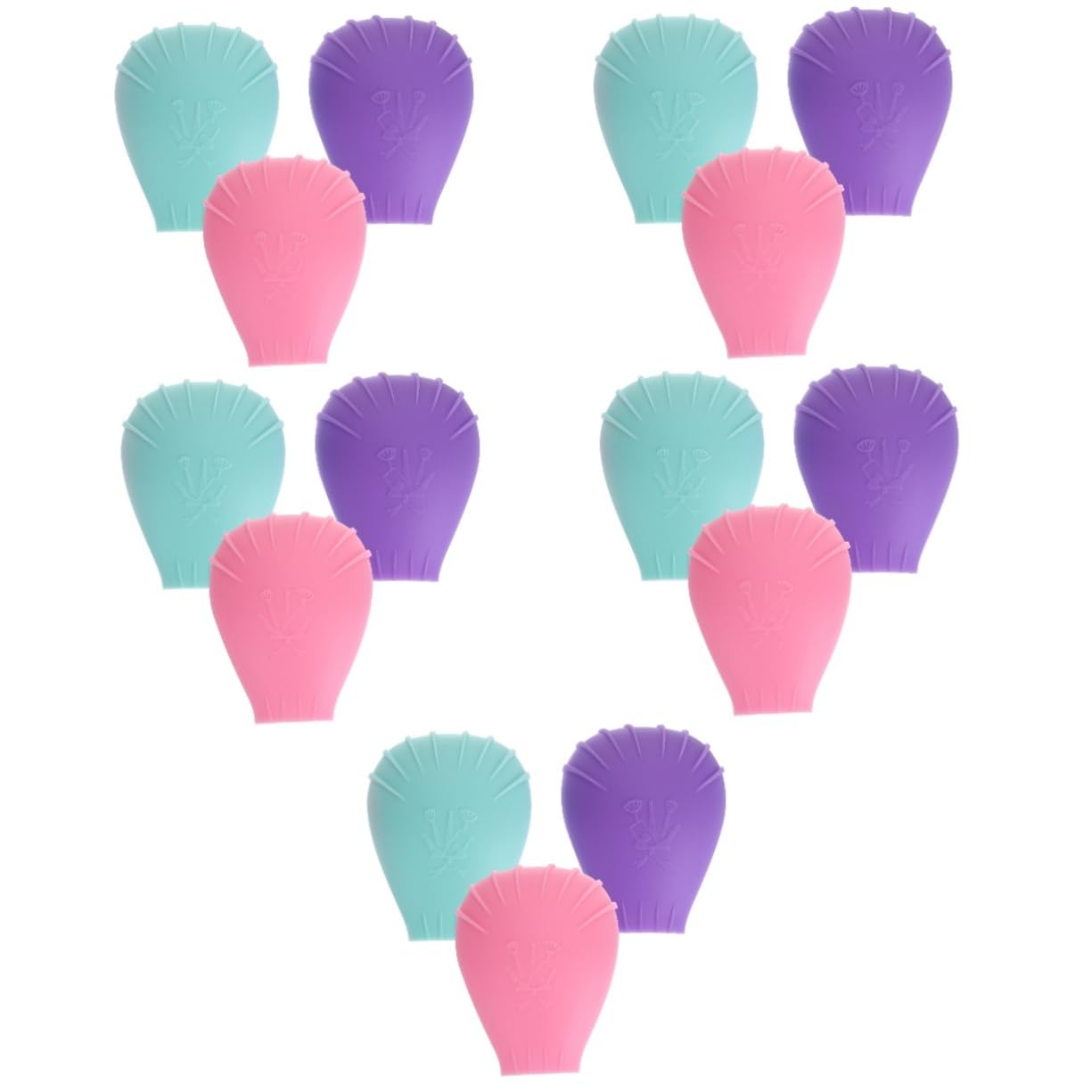 Beavorty 5 Juegos De Fundas De Silicona Para Brochas De Maquillaje Tamaño De Viaje Resistentes Al Polvo 3 Unidades X 5