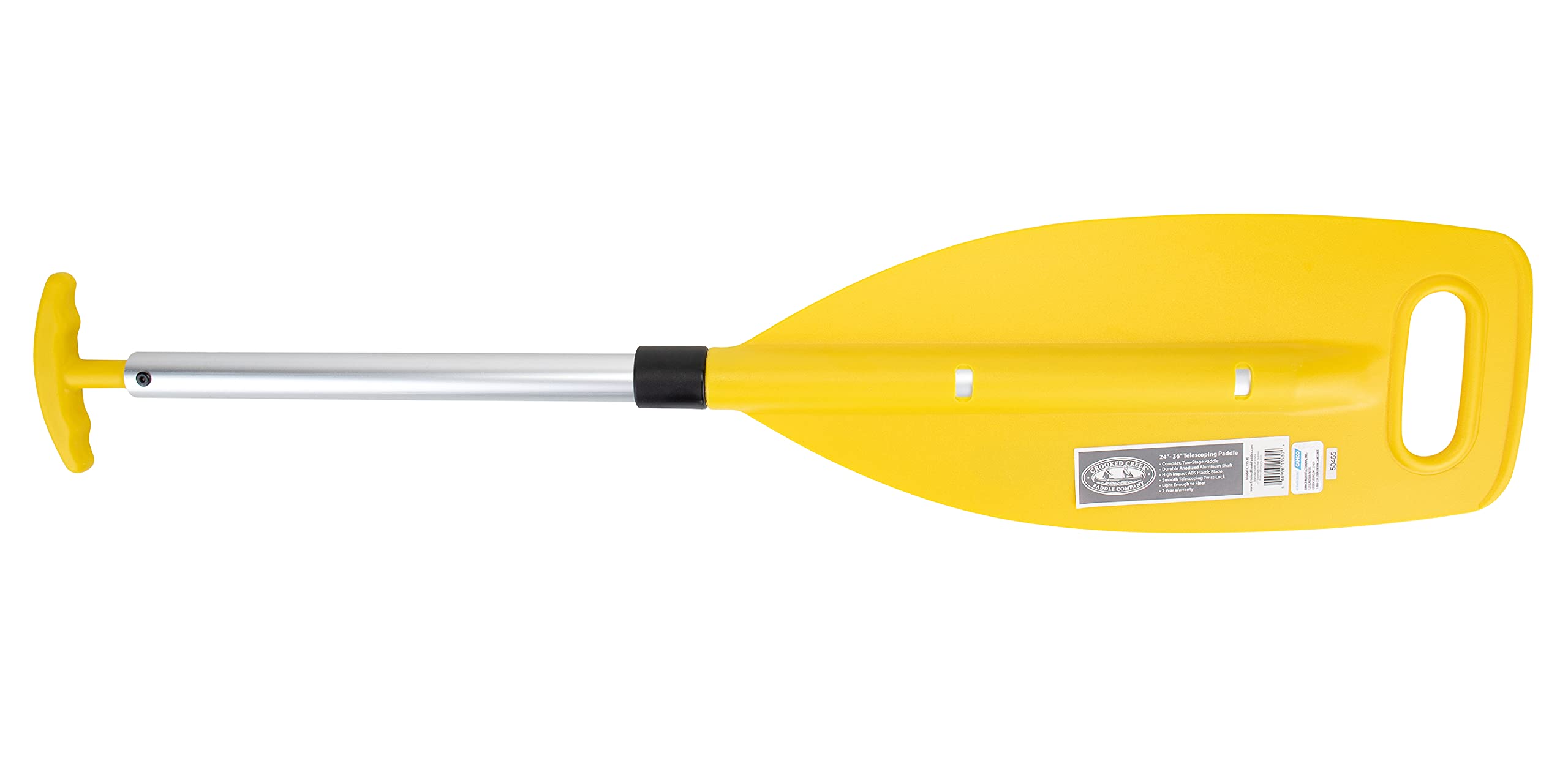 Crooked Creek Telescoping Boat Paddle - Extends 24-inches to 36-inches - Compact Design for Storage (50645)