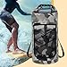 KiBcsLic Waterproof Dry Bag Backpack Durability Keeps Gear Dry Versatile Storage Bag for Boating Camping Rafting Fishing, Gray