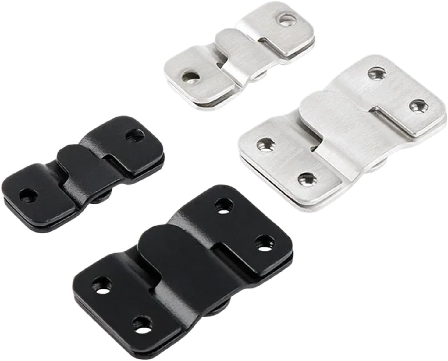 Stainless Steel Interlocking Embedded Picture Frame Hooks, 2pcs/1Set, Suitable For Frames And Decorative Hanging Items