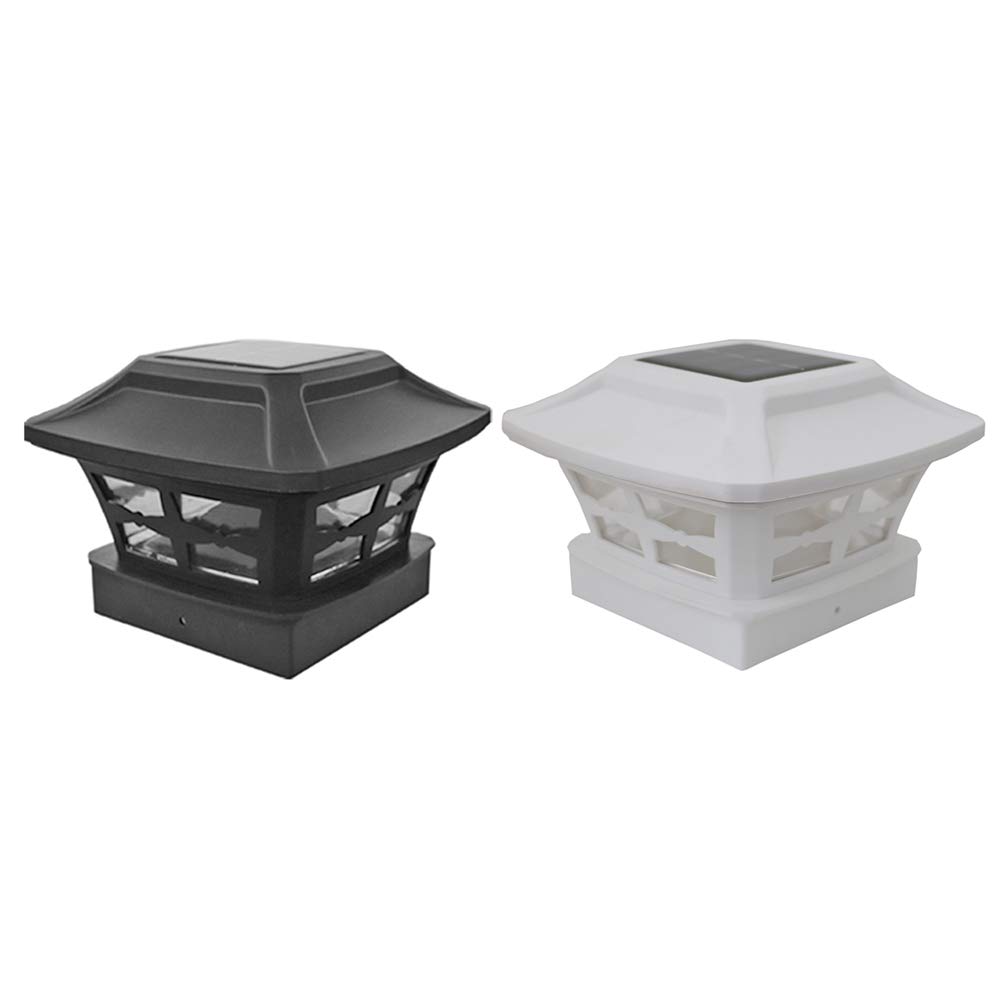 SOLAR POST LED LED IMPHERPORTHER TEMPORT OUTDOOR LACI Light Garden Decor (czarny)