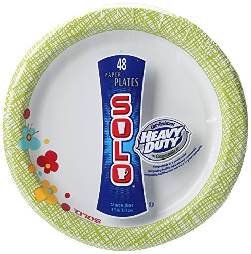 Solo 6 7/8" Heavy Duty Paper Plates, 48-Count Packages (Pack of 12) image 3
