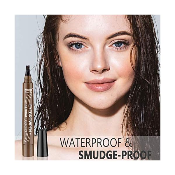 iMethod Eyebrow Pen - Upgrade Eyebrow TattooPen, Eyebrow Makeup, Long Lasting, Waterproof and Smudge-proof, Dark Brown