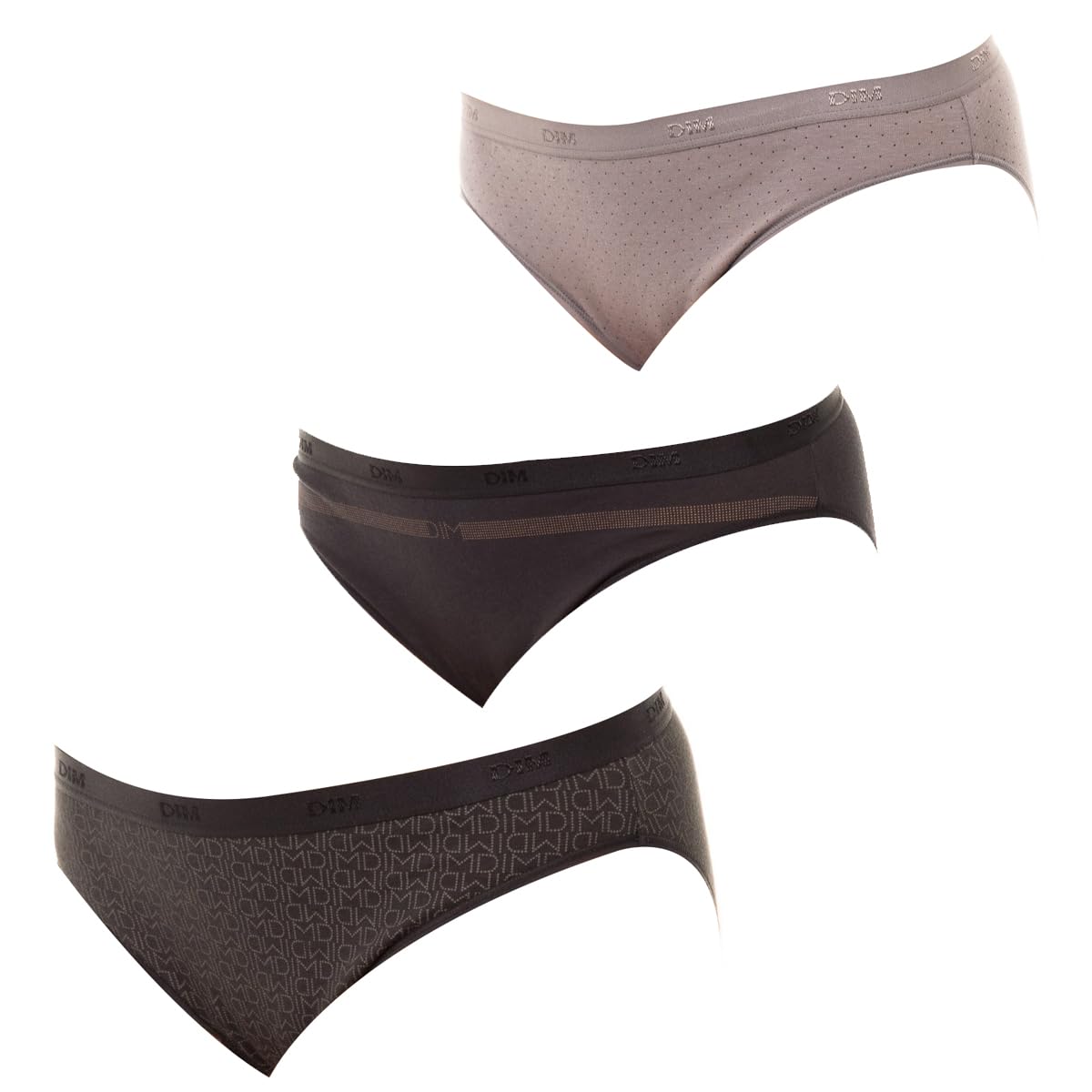 DIM Slip donna con tasche in cotone x3 | Slip multicolore | Comfort in cotone ed elastan | Cintura morbida | Stile quotidiano