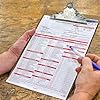 J. J. Keller 10-Pack, Annual Vehicle Inspection Report Form & Red FMCSA Label Aluminum, 3-Ply Carbonless Form, DOT Compliant #4