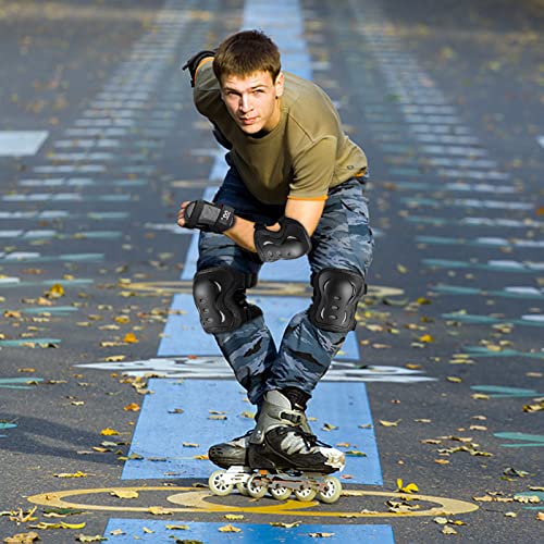 Knee Pads Elbow Pads with Wrist Guards Protective Gear Set for Kids Youth Adult Skateboard Sports Rollerblade Skateboarding Roller Skating Bicycling 6 in 1 6 51oUoQTSSJL