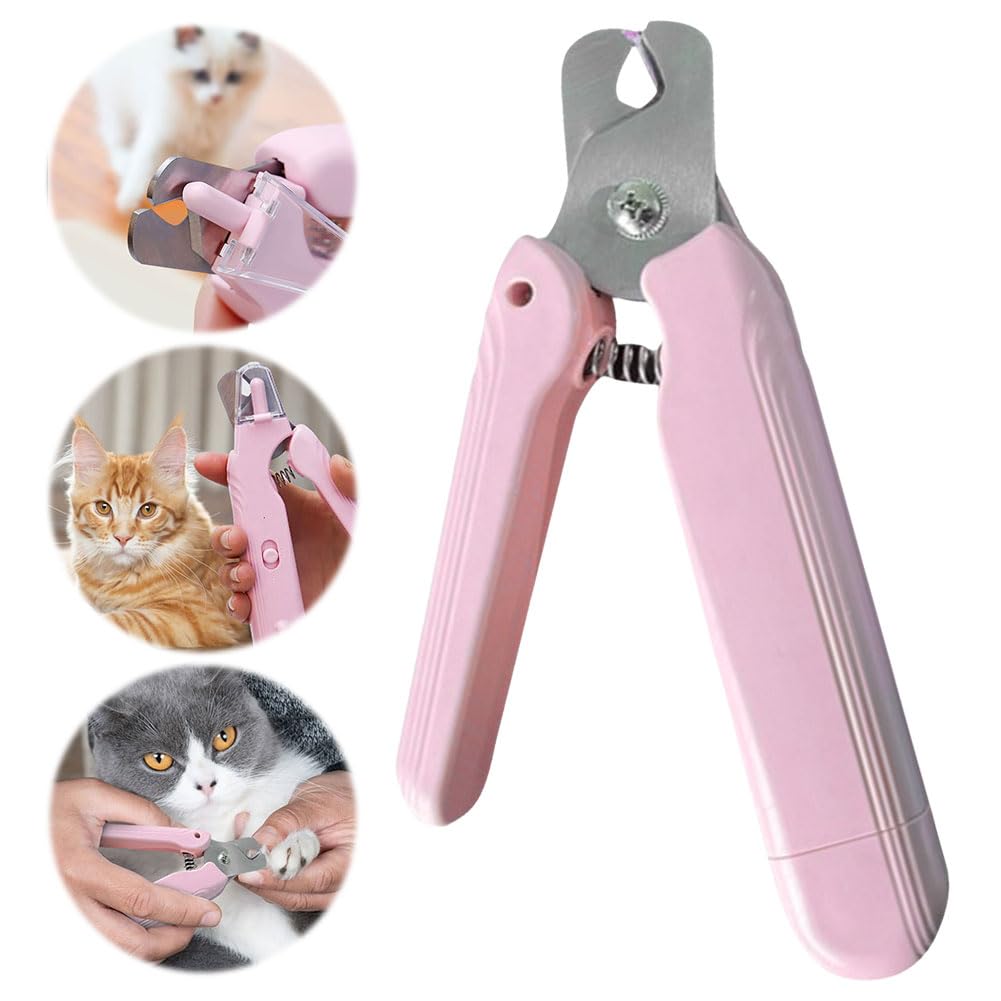 Coupe-Ongles Électrique pour Animaux avec LED Verrou de Sécurité Coupe-Ongles Universel pour Chats et Chiens