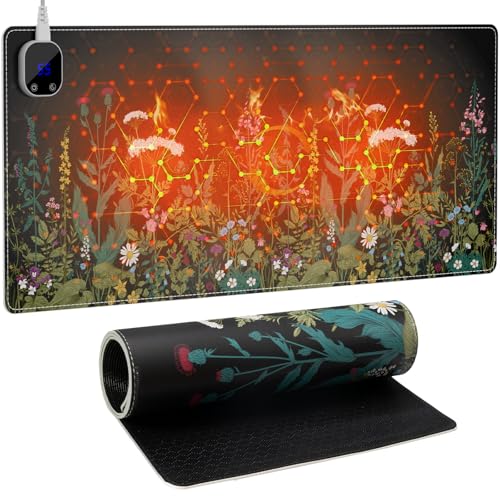 iCasso Heated Desk Pad,Heated Mouse Pad Hand Warmer, XXL...