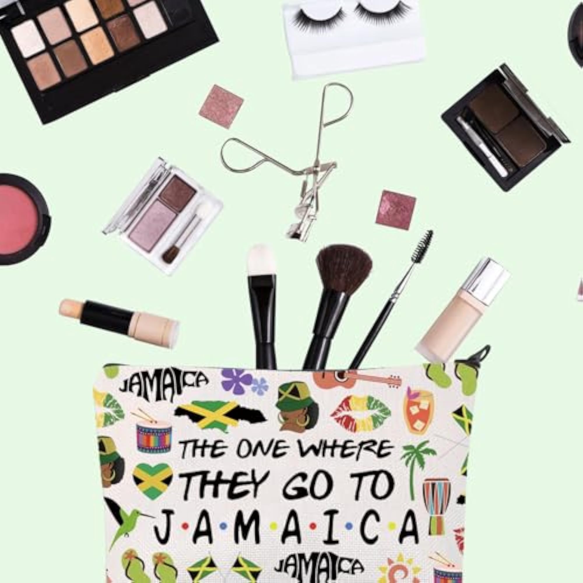 Jamaica Trip Makeup Bag, Travel Gift