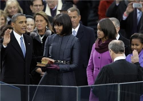 ConversationPrints BARACK OBAMA - Póster brillante de ceremonia de inauración de Obama para foto michelle usa