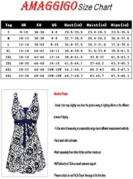 Sixyotie Vrouwen Plus Size Badpak Een Stuk Zwemmen Jurk Met Rok Tummy Control Badmode