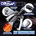 CARVALAX Gear Puller Set, 2T 5T and 5T Wide-Spread - Heavy Duty CR-V Steel 2 & 3 Reversible Jaw Bearing/Pulley Puller – Professional Automotive & Industrial Tool Kit for Mechanics, DIYers