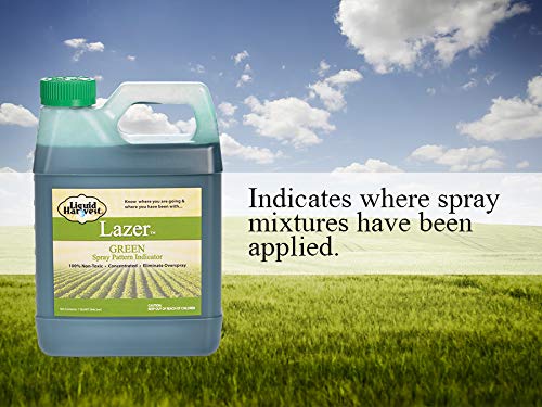 Liquid Harvest Lazer Green Concentrated Spray Pattern Indicator - 1 Quart (32 Ounces) - Perfect Weed Spray Dye, Herbicide Dye, Fertilizer Marking Dye, Turf Marker and Herbicide Marker - Thumbnail 3