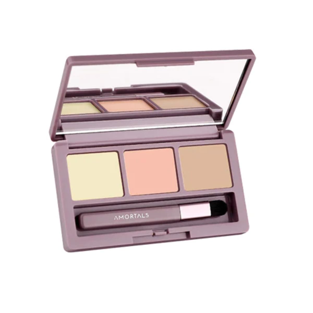 Three Color Concealer Waterproof Long Lasting Concealer Full Coverage, Palette Concealer Acne & Blemishes, For Under Eyes Dark Circles Cosmetic Makeup 3 in 1 Kit (Light Skin Tone 02)