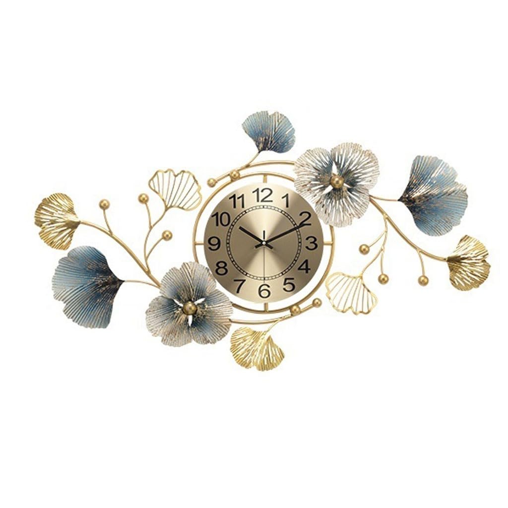 EINES Silent Decorative Wall Clock Chinese Style Decorative Clock Wall Clock Restaurant Background Wall Clock Wall Hanging Creative Decorative Wall Clock Easy to Read(M)