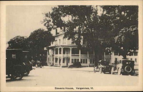 Stevens House Vergennes, Vermont VT Original Antique Postcard