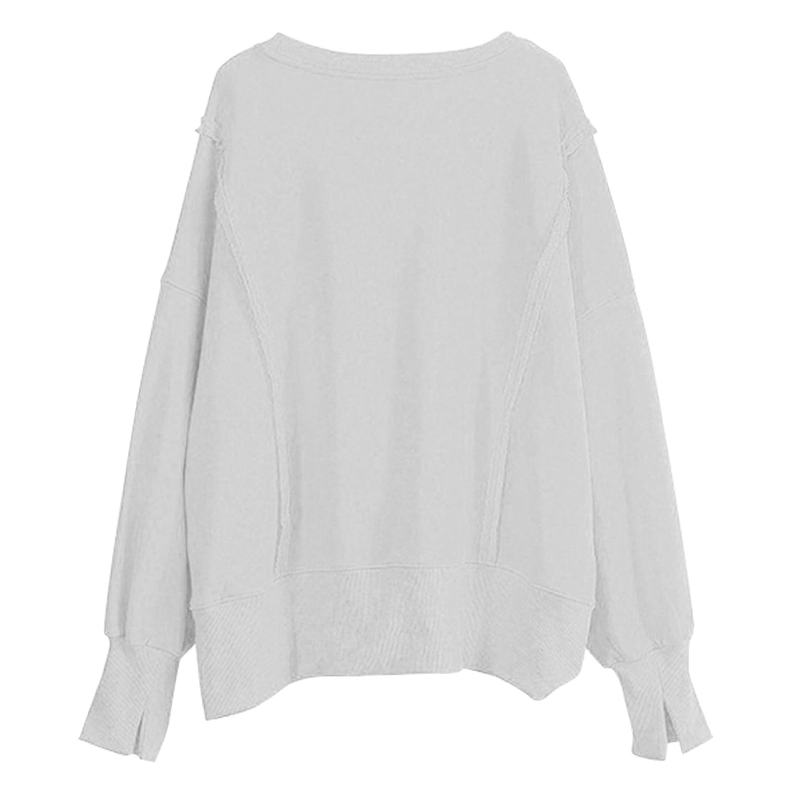 Sudadera de mujer sin capucha para trabajo de oficina y mujer, blusa suelta