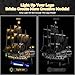 Kyglaring LED Light Kit Compatible with Lego Captain Jack Sparrow's Pirate Ship 10365 Building Blocks, Upgraded Original Movie Sound, Lighting Accessories for Lego Black Pearl Model Set, Lights Only