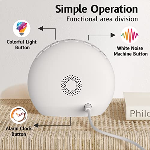 Orangelight Wake Up Light Sunrise Alarm Clock With Sunrise Sunset Simulation 25 Nature Sleep Sounds 12 Colors Night Light Dual Alarms Snooze Function Sleep Aid For Heavy Sleepers Kids Adults (White) #TOP5