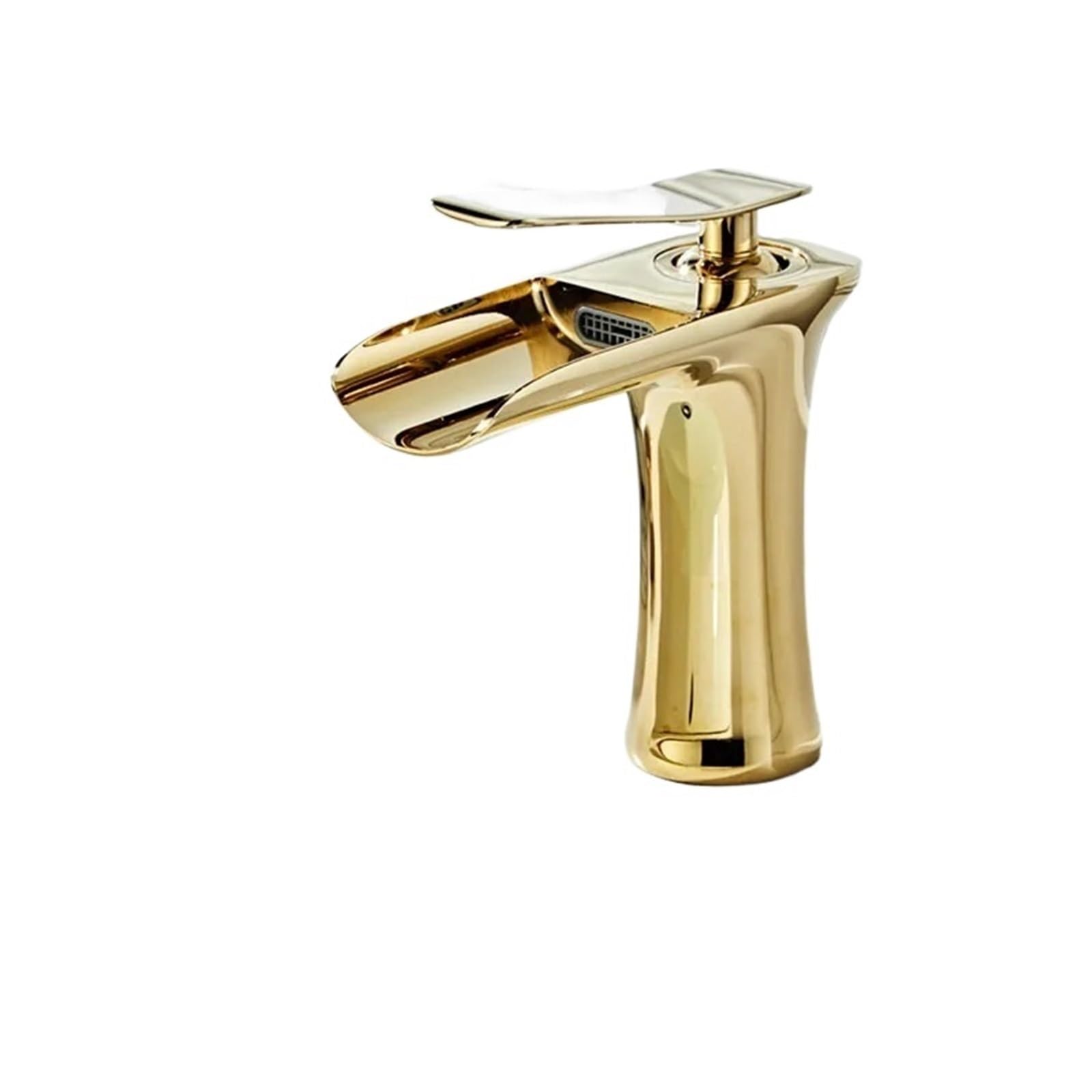 Laighjenbcf Slt117s-G Faucet，Bathroom Mixer Tap Brass Waterfall