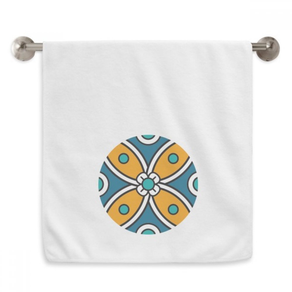 Serviettes de toilette fleur Maroc style serviette visage blanche