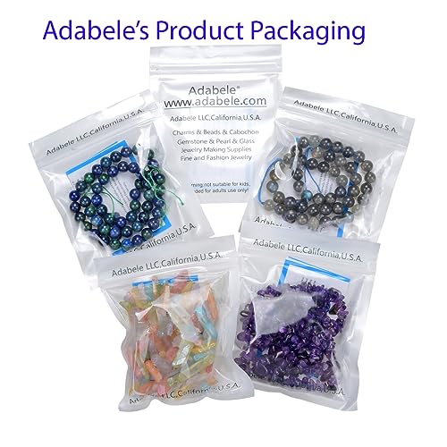 Adabele GA-C1 (1PC) Natural Raw Clear Crystal White Quartz Healing Gemstone Loose Beads Drilled Large Nugget Rough Chakra Gems Stone Spacer 15 Inch Ga-C1 thumb #6