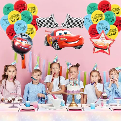 Glaheart CARS1 Cars Balloons, Cars Party Supplies thumb #4