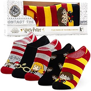 Harry Potter Trainer Socks Women Invisible 5 Pack Girls Socks Gifts