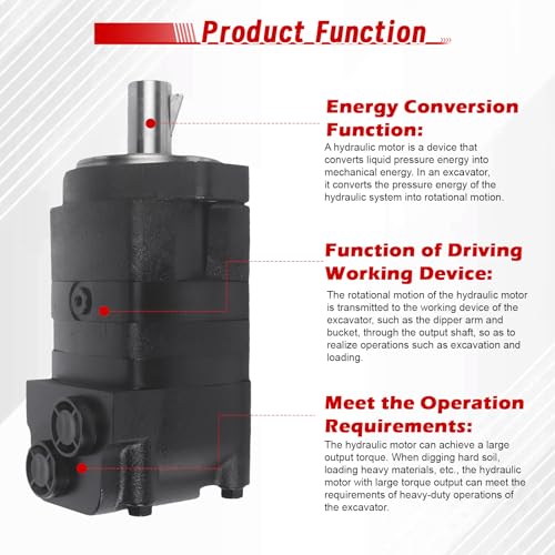 Image of Hydraulic Motor Assembly, 104-1002 104-1002-006 1041002 1041002006 Replacement for Eaton Char-Lynn 2000 Series
