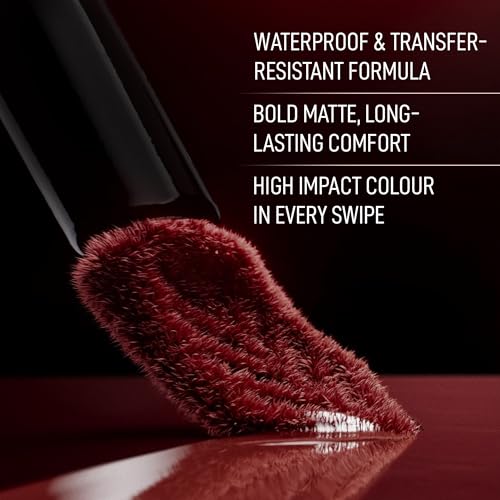 Image of RENEE Stay With Me Matte Transferproof Liquid Lipstick- Mad for Maroon| Waterproof & Smudge-proof | Bold Pigment, Lightweight & Long-lasting | With Hyaluronic Acid & Vitamin E | 6 ml