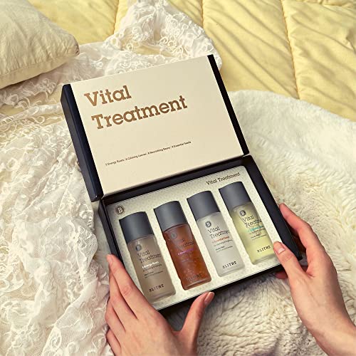 Blithe Vital Treatment Deluxe Collection Of Facial Treatment Essence - Hypoallergenic Face Toner Essence For Sensitive Skin, Clear Lotion Birthday Gift Set For Women, Korean Skin Care Set, Box Of 4Pcs #TOP3