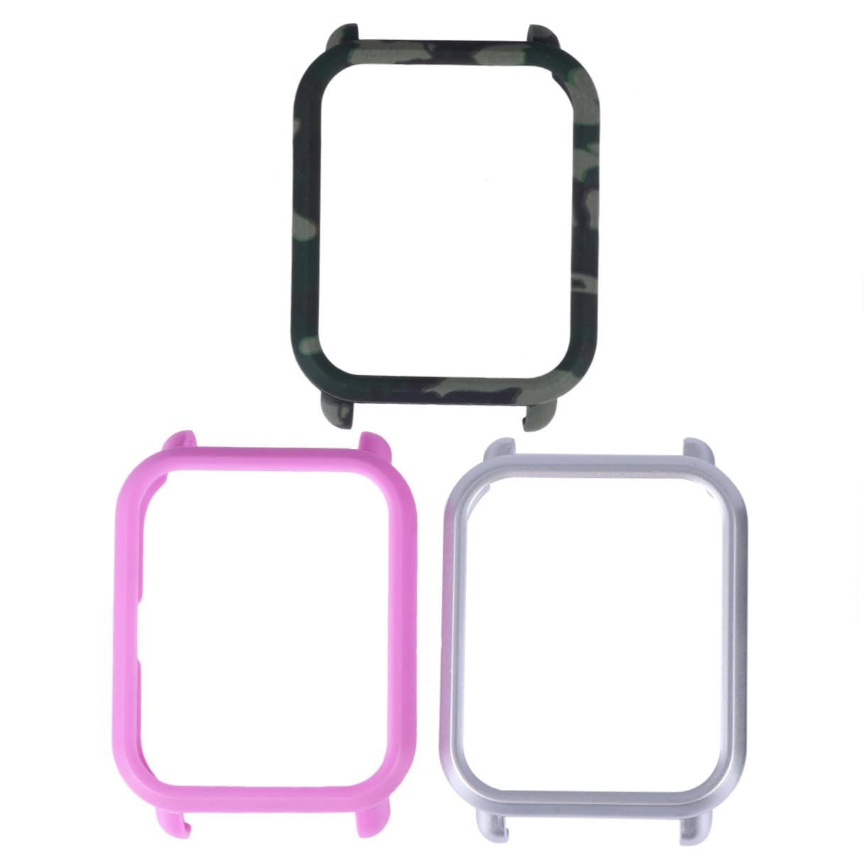 jojofuny 3pcs Protective Frame Cover Smartwatch Accessories Screen Cover Beaded Lace Trim Watch Case Face Cover Screen Bumper Cover Glass Screen Protector Case Table Youth Edition