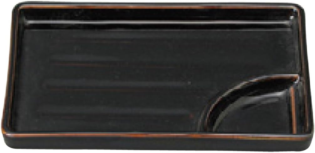 山下工芸(Yamashita kogei) Yamasita Craft 11530590 Tenmu 7.0 Divided Rectangular Plate, 5.1 x 7.7 x 0.8 inches (13 x 19.5 x 2 cm)
