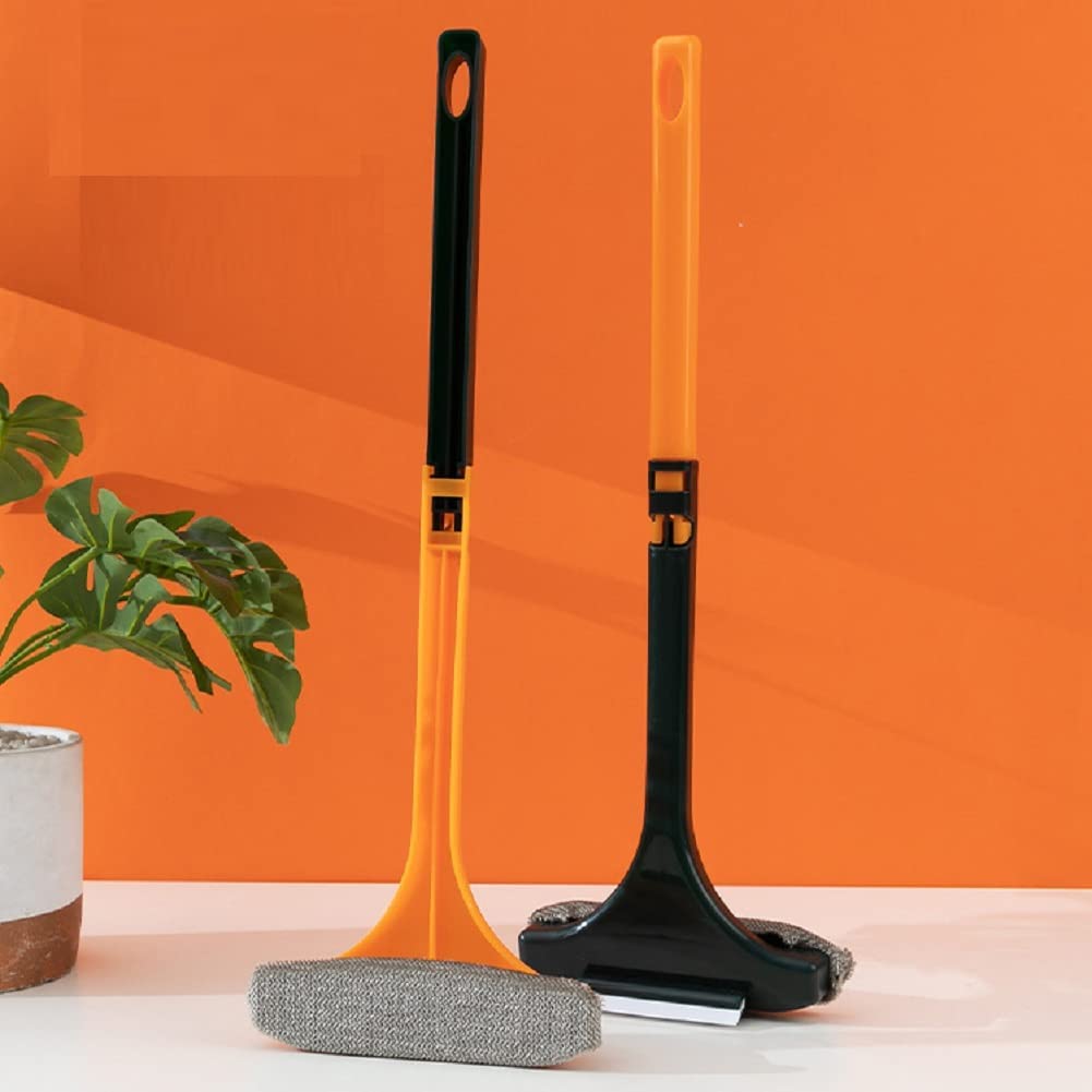 SPRADE Multifunctional Mesh Screen Cleaner, Detachable Window Screen Brush Cleaning Equipment with Extended Handle, Handheld Double-Sided Glass Scraper Mosquito Window Net Cleaning Brush