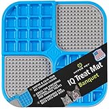 Hyper Pet IQ Treat Lick Mat for Dogs & Cats | Dog & Cat Slow Feeder & Enrichment Toy | Made in USA