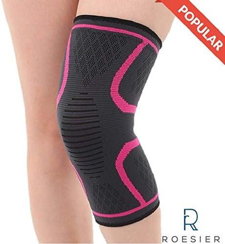 Compression Knee Sleeve - Premium Knee Brace for Men and Women (Single)
