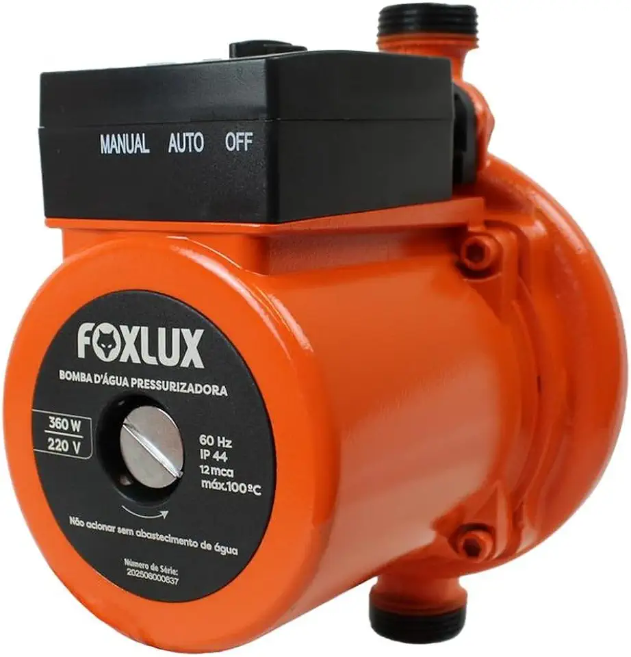 Bomba Pressurizadora Foxlux Água 360W 220V