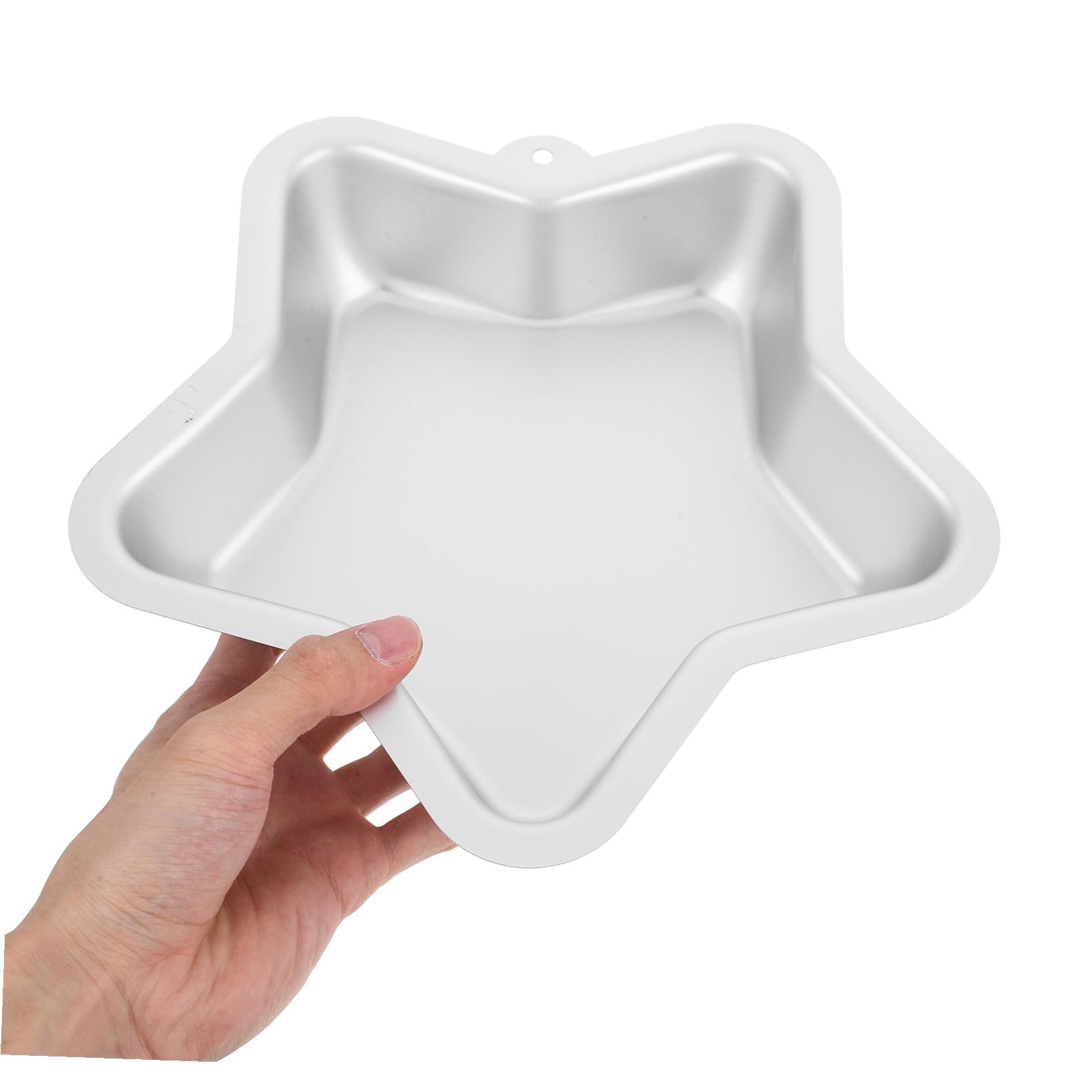 Uonlytech 2 Pezzi Stampo per Torta Stella in Lega di Alluminio Antiaderente e Riscaldamento Uniforme Forma Cinque Punte per Dolci Cheesecake Pane e Prodotti da Forno per Casa e Festa