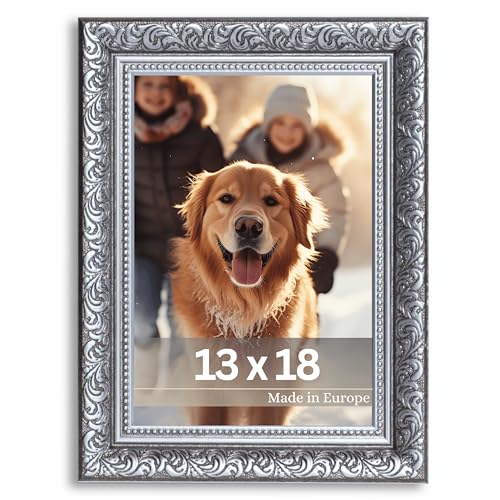 VictoR Vintage Bilderrahmen „Rubens“ in 13x18 cm Schwarz Silber -...