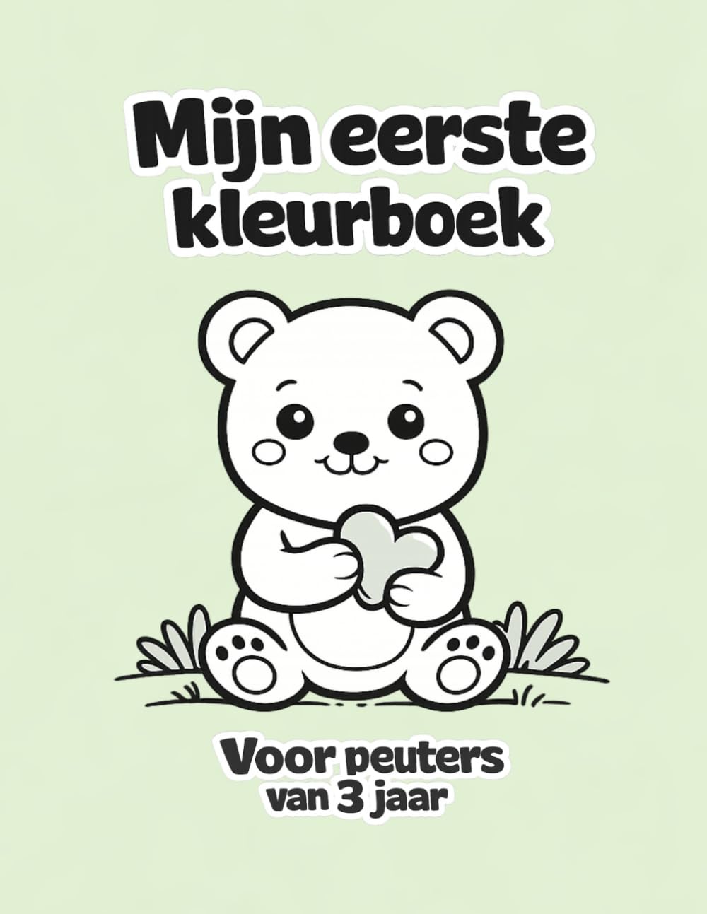 Mijn eerste kleurboek: Voor peuters van 3 jaar | Grote, eenvoudige kleurplaten | Leuk en makkelijk kleurboek met schattige dieren en alledaagse voorwerpen
