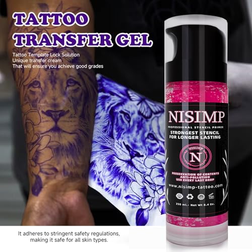 Pink Tattoo Stencil Transfer Gel for Crisp Long Lasting Designs - Image 2