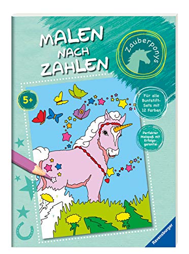 Malen nach Zahlen: Zauberponys: Für alle Buntstift-Sets mit 12 Farben. Perfekter Malspaß mit Erfolgsgarantie