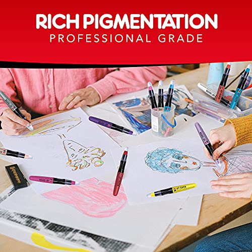 Marabu Watercolor Crayons Set - 26 Buttery Smooth Art Crayons - Ignite Your Imagination With Vivid, Water Soluble Crayons For Mixed Media Journals & Watercolor Paper #TOP4