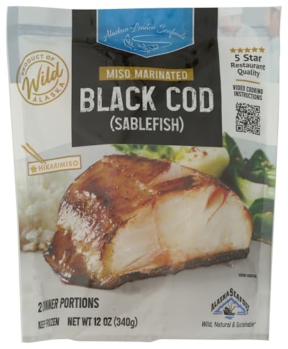 Alaskan Leader Seafoods Miso Marinated Wild Alaskan Black Cod, 12 OZ