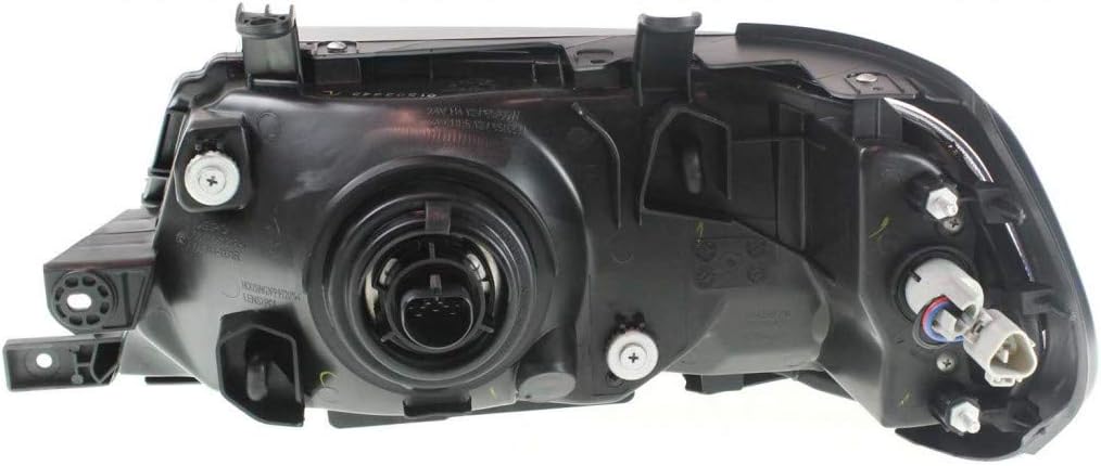 CarLights360: For Mitsubishi Montero Sport Headlight Assembly 2000 01 02 03 2004 Passenger Side w/Bulbs Black Housing For MI2503126