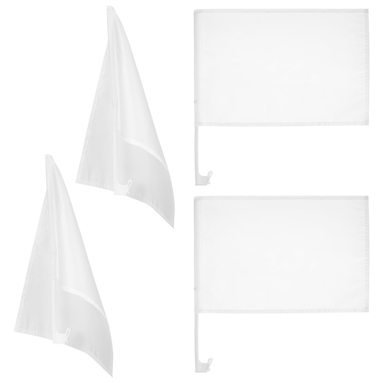 4 banderas de poliéster ideales para decorar fiestas populares y torneos de barrio