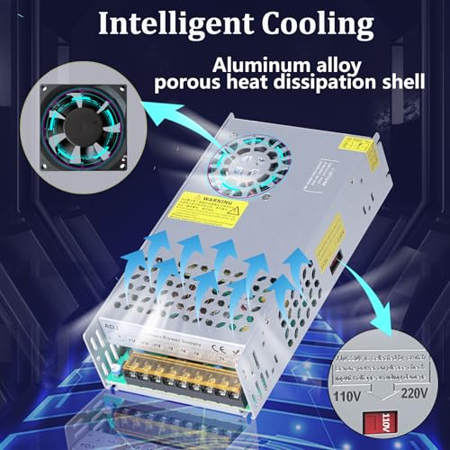 DC 60V 10A 600W Power Supply 110V AC to DC 60V Converter 10A 600W Switch Power Supply Transformer for Drive Sensor System Lamp Meter Controller Servo Electric Motor2